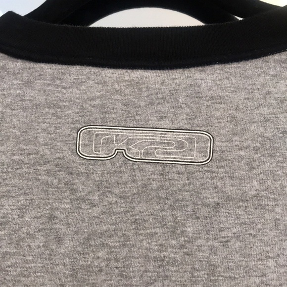 K2 Toy Country reversible long sleeve tee shirt size small.  Grey and black - Picture 4 of 8